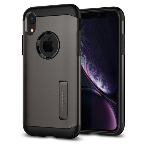 Spigen Slim Armor do iPhone XR gunmetal na Arena.pl
