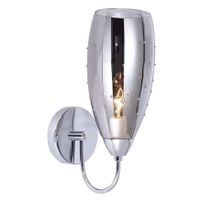 Kinkiet LAMPA ścienna GRACE MBM2170/1 A Italux OPRAWA chrom przydymiona