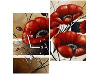 60X60CM ZEGAR POLNE MAKI OBRAZ DREWNO ŚCIAN KWADRAT