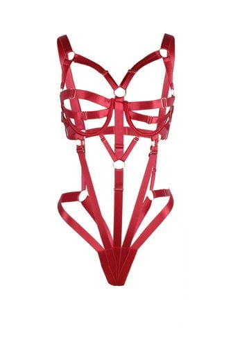 regulowany body harness paris hollywood czerwony na Arena.pl