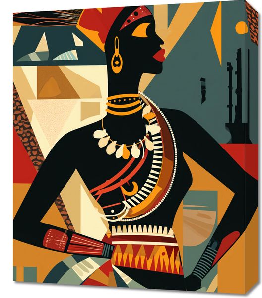Obraz 50x60cm Afrykańska Mozaika zdjęcie 1
