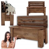 ŁAWKA SKRZYNIA OGRODOWA DUŻA OTWIERANA Z OPARCIEM ZE SCHOWKIEM TARAS BALKON