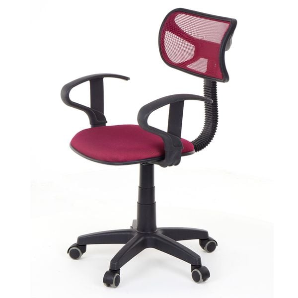 Fotel biurowy - model 8904 - bordowy zdjęcie 1