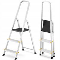 Drabina aluminiowa domowa jednostronna profesjonalna HIGHER 3 stopnie