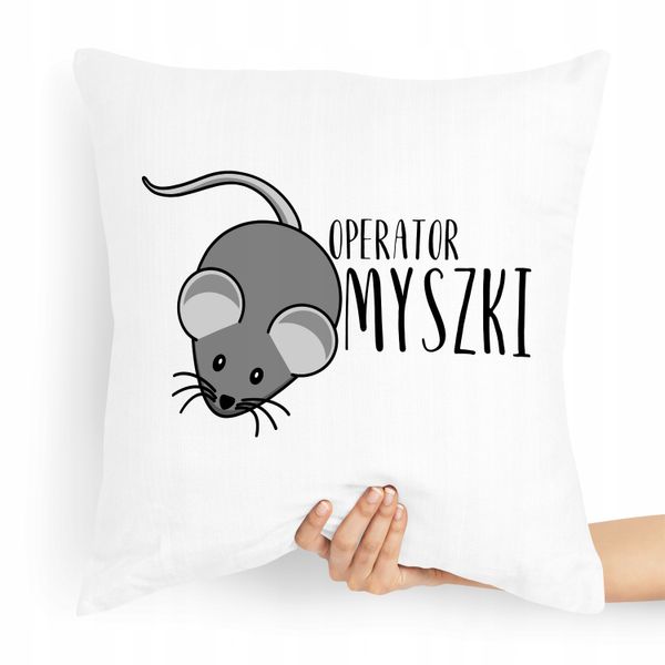 Poduszka Informatyka Programisty Operatora Myszki Z Nadrukiem Ze Zdjęciem zdjęcie 1