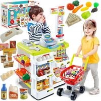 Supermarket Market Sklep Wózek duzy kasa akcesoria