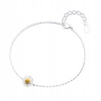 Bransoletka SREBRO próby 925 Stokrotka