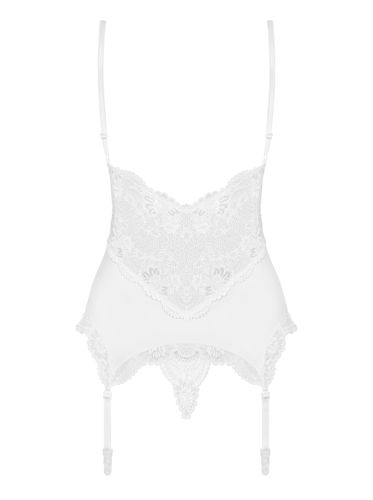 bielizna 810 cor 2 gorset i stringi biały  s/m na Arena.pl