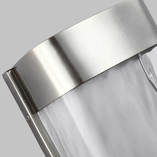 Kinkiet zewnętrzny FE-BENNIE-L-PBS Feiss LED 14W szkło metal srebrny na Arena.pl