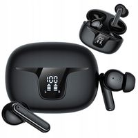 SŁUCHAWKI BEZPRZEWODOWE douszne TWS XY19 WODOODPORNE 2 mikrofony LED EKRAN