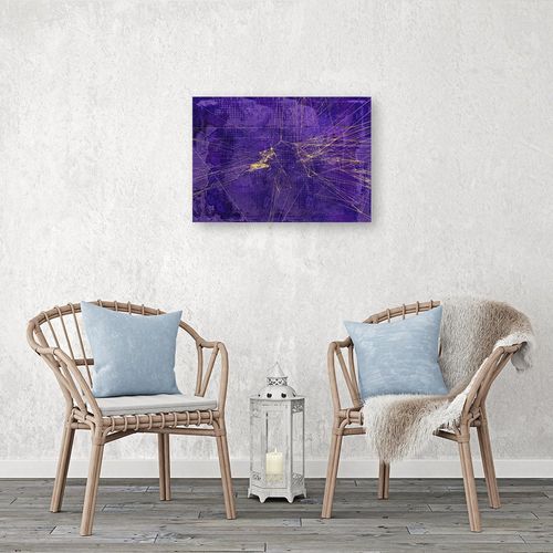 Deco Panel, Fioletowa abstrakcja 2 60x40 na Arena.pl