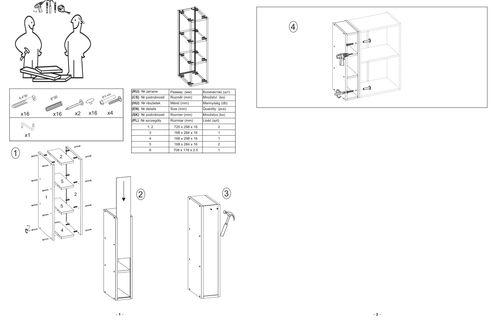 BELLA G-20/72 SZAFKA GÓRNA OTWARTA DĄB CRAFT na Arena.pl