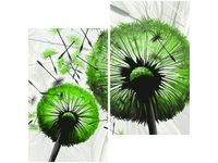 60CM 50CM OBRAZ ŚCIENNY LIMONKOWE DMUCHAWCE DRUK PŁÓTNO