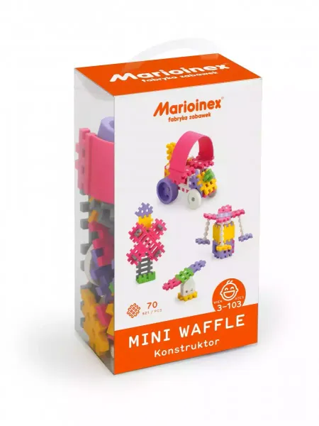 Klocki konstrukcyjne Mini Waffle (70 elementów), dziewczęce zdjęcie 1