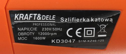 SZLIFIERKA KĄTOWA 1600W KD3047 na Arena.pl