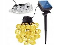 GIRLANDA LAMPKI SOLARNE WISZĄCE LED KULKI 40 LED