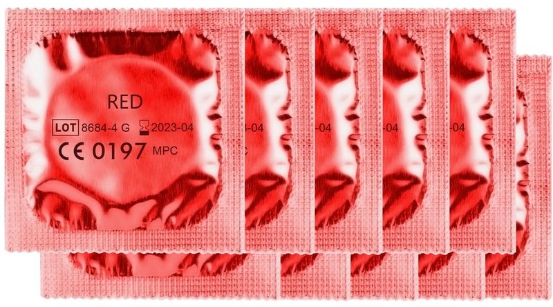 Czerwone Prezerwatywy Amor Red - 10Szt. zdjęcie 1