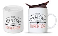 Zestaw Skarbonka + Kubek Dla Dyrektora Prezent Z Nadrukiem Ze Zdjęciem