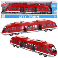 Interaktywny Tramwaj Pociąg z Napędem Zabawka Dla Dzieci Otwierane Drzwi