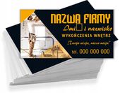 Wizytówki firmowe reklamowe 100szt różne wzory WYKOŃCZENIA WNĘTRZ