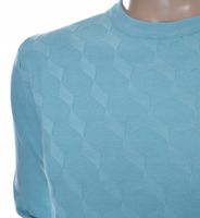 STROKERS klasyczny elegancki sweter męski bawełniany 3XL XXXL turkus