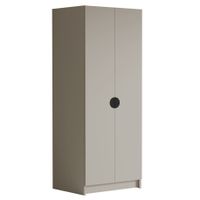 Szafa BOSTON 100 cm - pojemna garderoba - KASZMIR+CZARNY