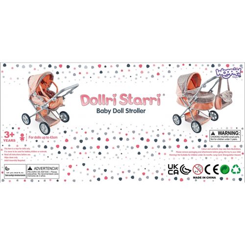 WOOPIE ROYAL Wózek dla Lalek 4w1 Nosidełko Regulacja na Arena.pl