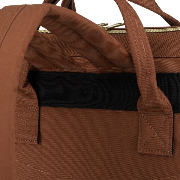 plecak materiałowy ptn alfa-5301 brown-beige zdjęcie 13