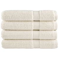 Ręczniki premium SOLUND, 4 szt., kremowe, 100x200 cm, 600 g/cm²