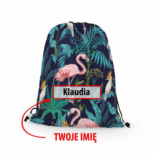 WORKO-PLECAK z Twoim imieniem Flamingi i papugi 046 na Arena.pl