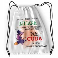 Plecak Dla Liliany Sportowy Szkolny Worek Torba Z Nadrukiem Ze Zdjęciem