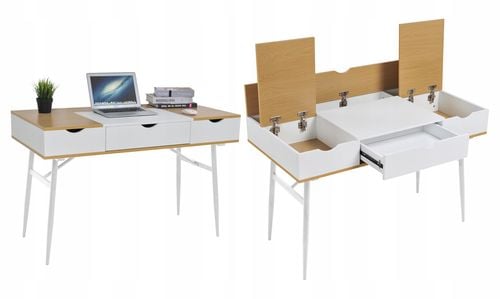 biurko eleganckie do gabinetu biura szuflada nowoczesne duże komputerowe na Arena.pl