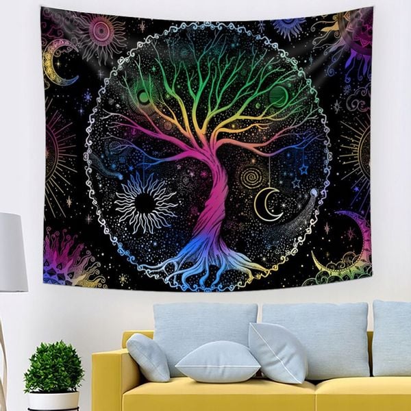 Dekoracja ŚCIENNA UV OBRAZ Fluorescencyjny ODBLASK 150x150cm Oczy zdjęcie 9