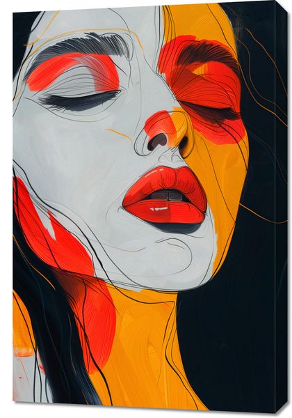 Obraz 60x90cm Rozlane Zamyślenie zdjęcie 1
