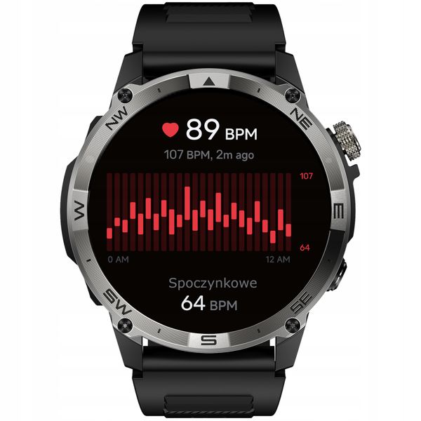 Smartwatch Wenom Explorer czarny zdjęcie 3