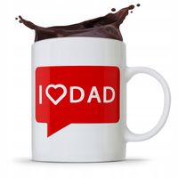 Kubek Na Dzień Ojca Dla Taty I Love Dad Prezent Z Nadrukiem Ze Zdjęciem