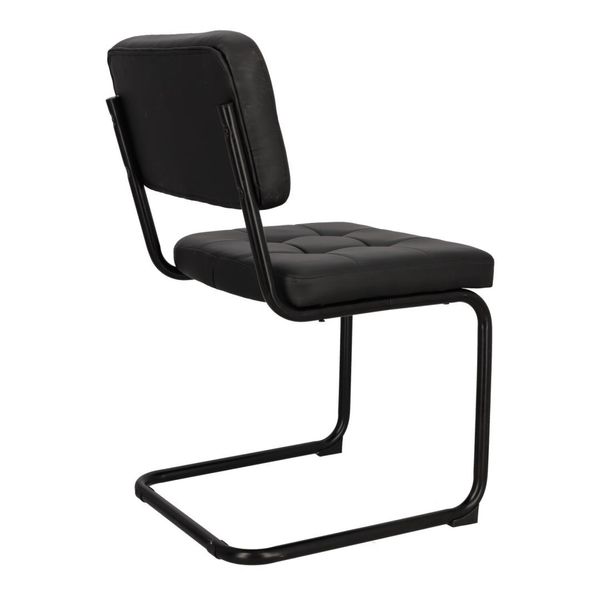 Krzesło Nelson soft black swing black PU zdjęcie 5