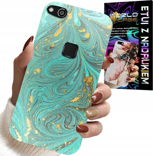 ETUI DO HUAWEI P9 LITE 2016 - MARMURKOWE WZORY + FOLIA HYDROŻEL na Arena.pl