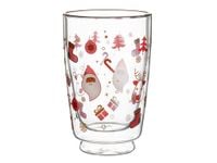 SZKLANKA TERMICZNA PODWÓJNE ŚCIANKI DO KAWY HERBATY CHOINKI 360 ML ŚWIĘTA