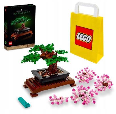 LEGO ICONS 10281 Drzewko bonsai + Torebka zdjęcie 1