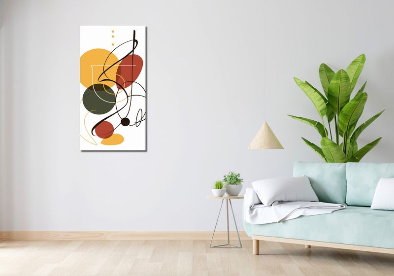 Obraz 50x100cm Taniec Form i Barw zdjęcie 2