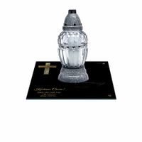 SZKLANA PODSTAWKA POD ZNICZE 25x25cm 501e Ciociu