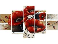 75CM 120 OBRAZ 5 ELEM POLNE MAKI ŚCIENNY DRUK