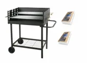 MASTER GRILL PROSTOKĄTNY PROFESJONALNY 2 RUSZTY