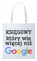 Dla Księgowej Księgowego Torba Eco Biała Shopper Z Nadrukiem Ze Zdjęciem