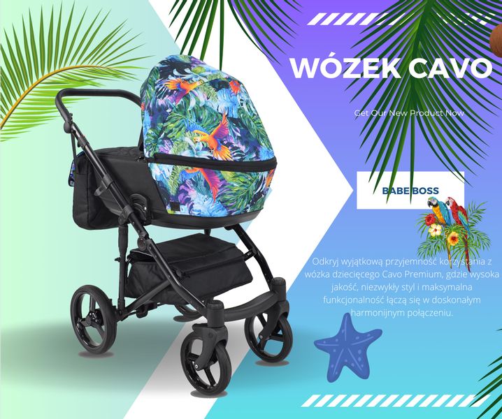 Wózek Dziecięcy Cavo 2w1 Adapter Maxi Cosi Cybex X-Lander Kiddy Recaro zdjęcie 1