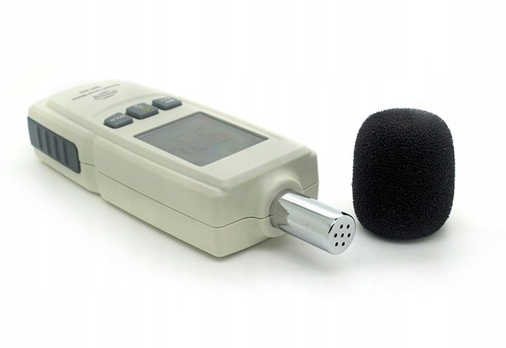 SONOMETR DECYBELOMIERZ CYFROWY MIERNIK NATĘŻENIA POZIOMU DŹWIĘKU HAŁASU LCD zdjęcie 12