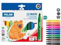 flamastry maxi ze stożkową końcówką 12 kol. 0200