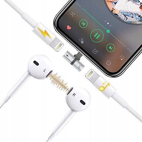 ADAPTER PRZEJŚCIÓWKA Do iPhone SŁUCHAWKI AUDIO 2w1 na Arena.pl