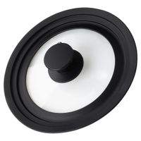 Pokrywka Uniwersalna Szklana Silikonowa do Garnka Patelni 16 / 18 / 20 cm